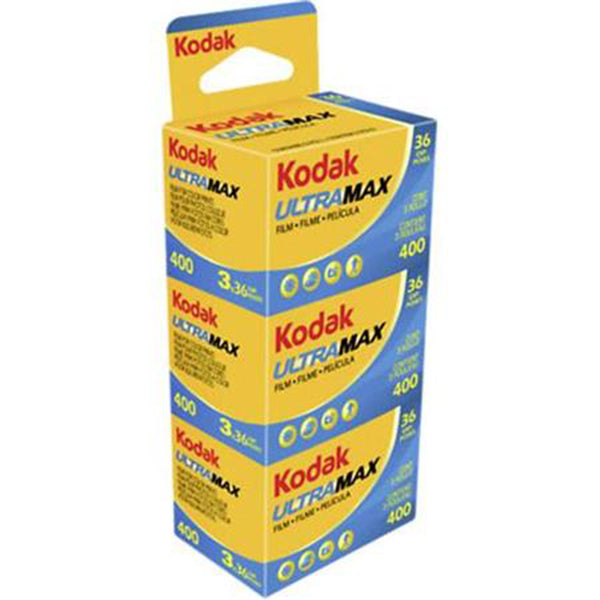 Kodak UltraMax 400 Color Negative Film | 35mm, 3-Pack