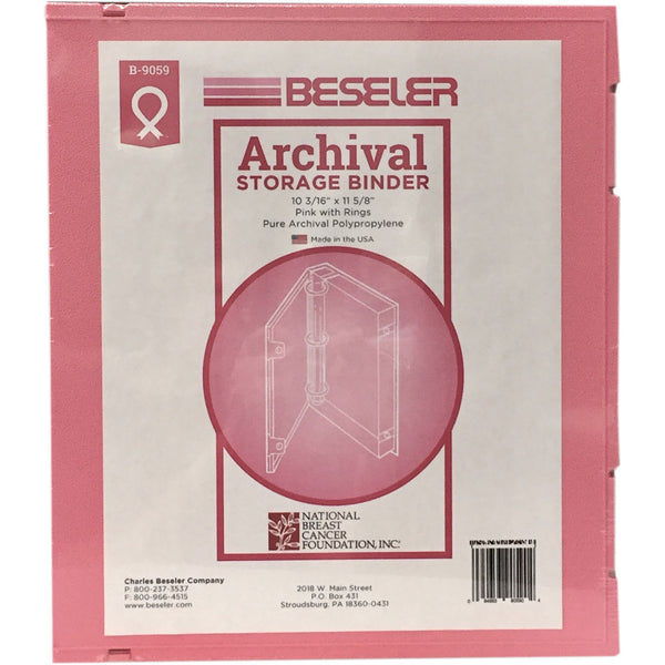 Besfile Archival Binder with Rings | Pink