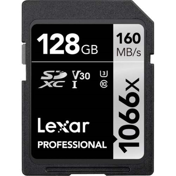 Lexar 128GB Professional 1066x UHS-I SDXC Memory Card | SILVER Series