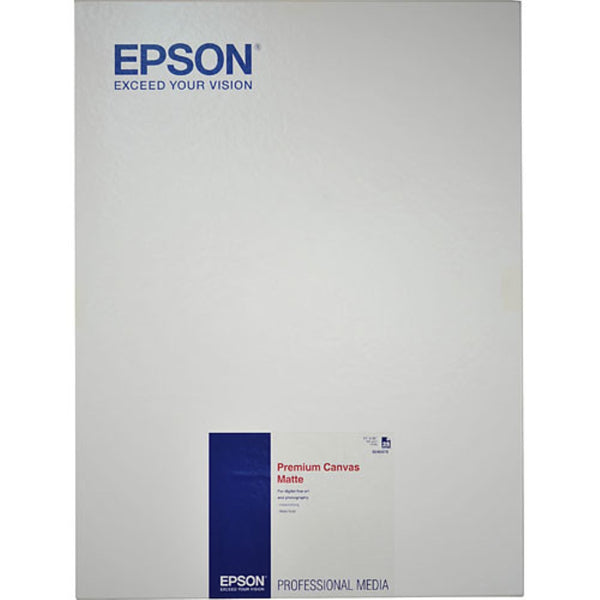 Epson Premium Matte Canvas (375gsm) for Inkjet | 17 x 22" , Matte, 25 Sheets