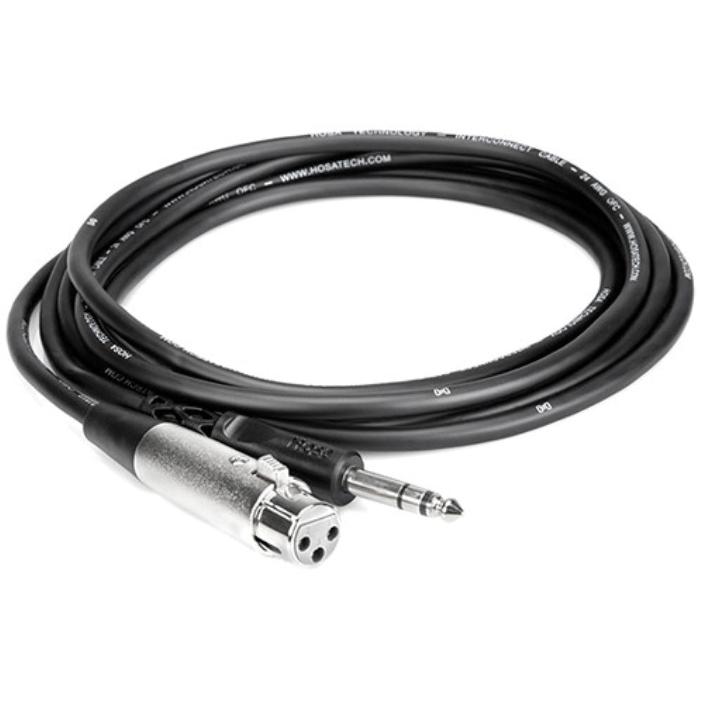 Hosa Technology Stereo 1/4" Male to 3-Pin XLR Female Interconnect Cable | 5