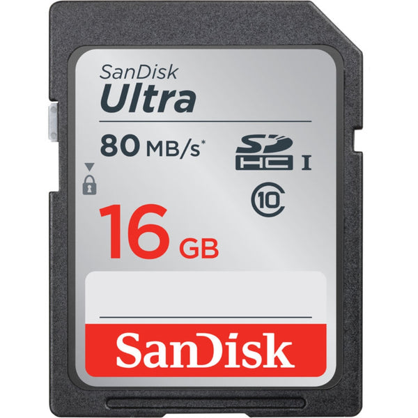 SanDisk 16GB Ultra UHS-I SDHC Memory Card | Class 10