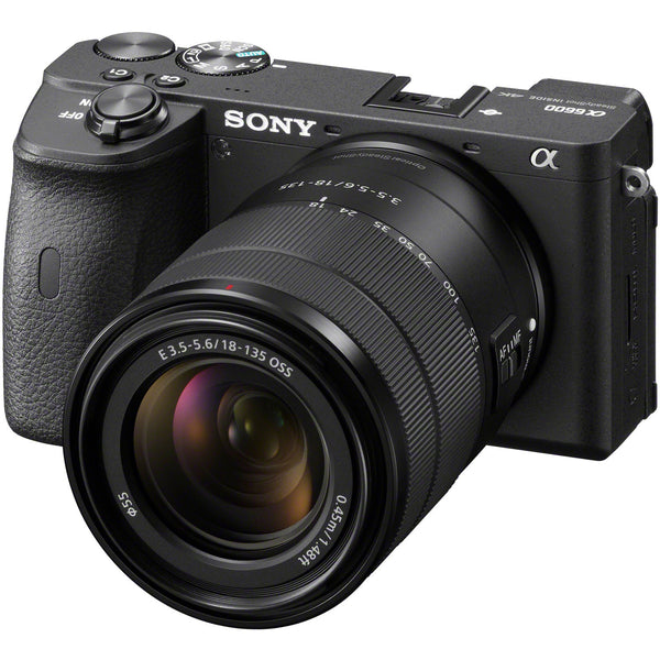 Sony Alpha a6600 Mirrorless Digital Camera with 18-135mm Lens with Premium Bundle: Includes – Sandisk Extreme Card, Spare NPFZ100 Battery, Charger for NPFZ100, and more!