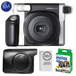 FUJIFILM INSTAX Wide 300 Instant Film Camera Essential Bundle: Includes – Case for Fuji Wide 300, Twin Pack of Film – 20 Exposures, and Micro Fiber Cleaning Cloth.