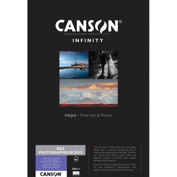 Canson Infinity Rag Photographique Duo Paper | 8.5 x 11", 25 Sheets