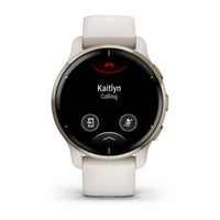Garmin Venu 2 Plus Smartwatch | White/Platinum Rose