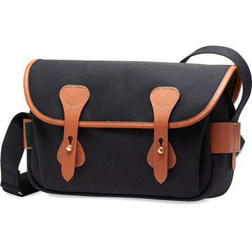 Billingham S3 Shoulder Bag | Black with Tan Leather Trim