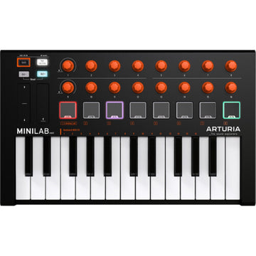 Arturia MiniLab MkII Portable USB-MIDI Controller | Orange