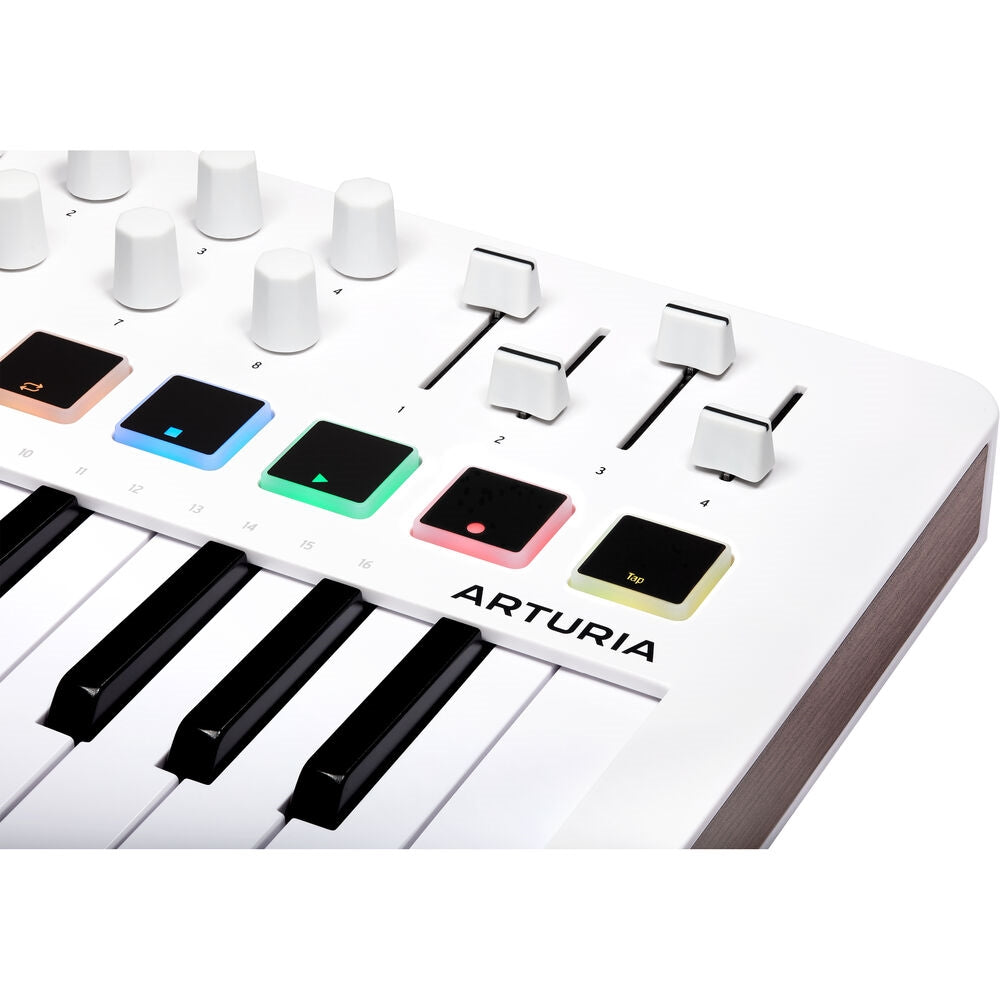 Arturia MiniLab 3 Compact MIDI Keyboard and Pad Controller | White