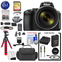 Nikon COOLPIX P950 Digital Camera with 64GB Card, Cleaning Kit, Filter Set, Flexible Tripod, Extra Battery, Charger and Camera Bag Bundle