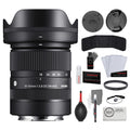 Sigma 18-50mm f/2.8 DC DN Contemporary Lens |Sony E Bundle with UV Filter + Photo Starter Kit (11 Pieces) + Microfiber Cleaning Cloth (4 Items)