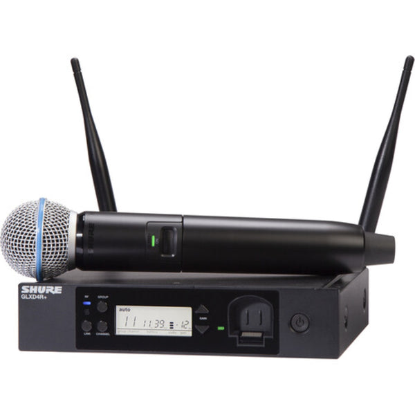 Shure GLXD24R+ Dual-Band Wireless Vocal Rack System with BETA 58A Microphone | Z3: 2.4, 5.8 GHz