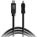 Tether Tools TetherPro USB Type-C Male to 8-Pin Mini-USB 2.0 Type-B Male Cable | 15', Black