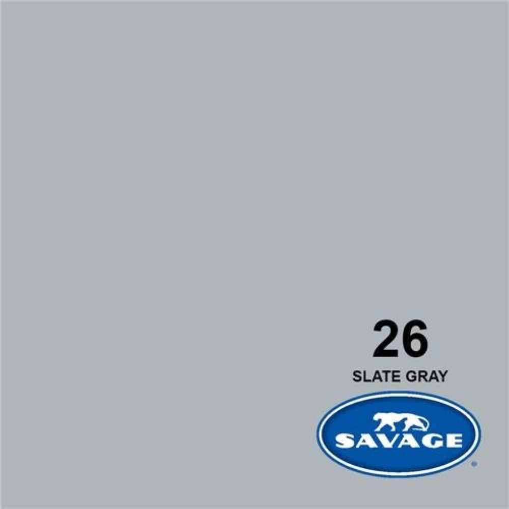 Savage Widetone Seamless Background Paper | 86" x 36'  -  #26 Slate Gray