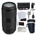 Tamron 100-400mm f/4.5-6.3 Di VC USD Lens for Nikon F + Keep Co. Lens Pouch - Large + Striker Deluxe Photo Starter Kit (11 Pieces) + 3-Piece Multi-Coated HD Filter Set + Microfiber Cleaning Cloth Bundle