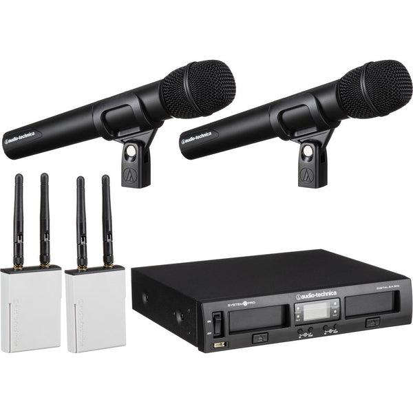 Audio-Technica ATW-1322 System 10 PRO Dual-Channel Digital Wireless Handheld Microphone System | 2.4 GHz