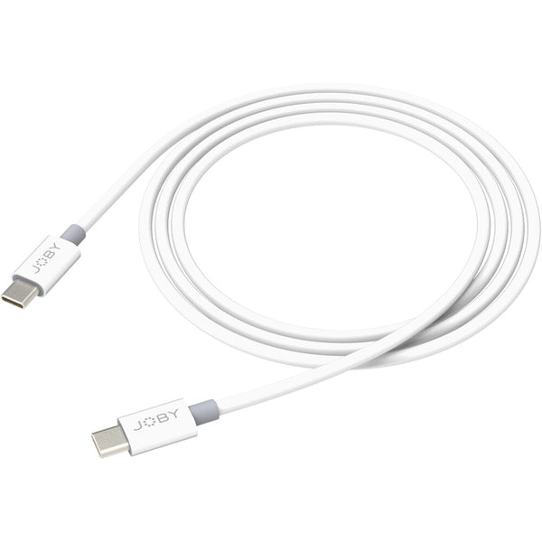 JOBY Charge & Sync USB Type-C to USB Type-C Cable | 6.6', White