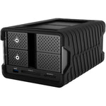 Glyph Technologies 4TB Blackbox PRO RAID 2-Bay RAID Array with Card Reader & USB Hub | 2 x 2TB, USB-C 3.2 Gen 2