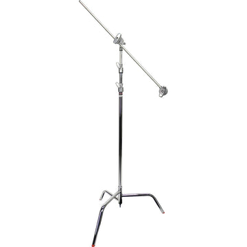 Matthews 40" C-Stand with Spring-Loaded Base, Grip Head, & Arm Kit | 10.5', Silver