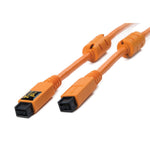 Tether Tools TetherPro FireWire 800 9-Pin to FireWire 800 9-Pin Cable | Orange, 15'