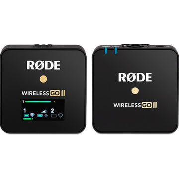 Rode Wireless GO II Single Compact Digital Wireless Microphone System/Recorder | 2.4 GHz, Black
