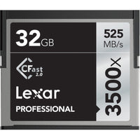Lexar CFast 32GB Professional 3500x Memory Card