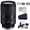 Tamron 18-300mm f/3.5-6.3 Di III-A VC VXD Lens for Sony E + 3-Piece HD Filter Set + Large Lens Pouch + Photo Starter Kit + Microfiber Cloth