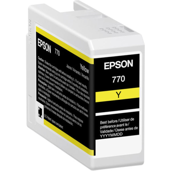 Epson 770 UltraChrome PRO10 Yellow Ink Cartridge | 25mL