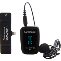 Saramonic Blink 500 ProX B3 Digital Camera-Mount Wireless Omni Lavalier Microphone System for Lightning Devices | 2.4 GHz