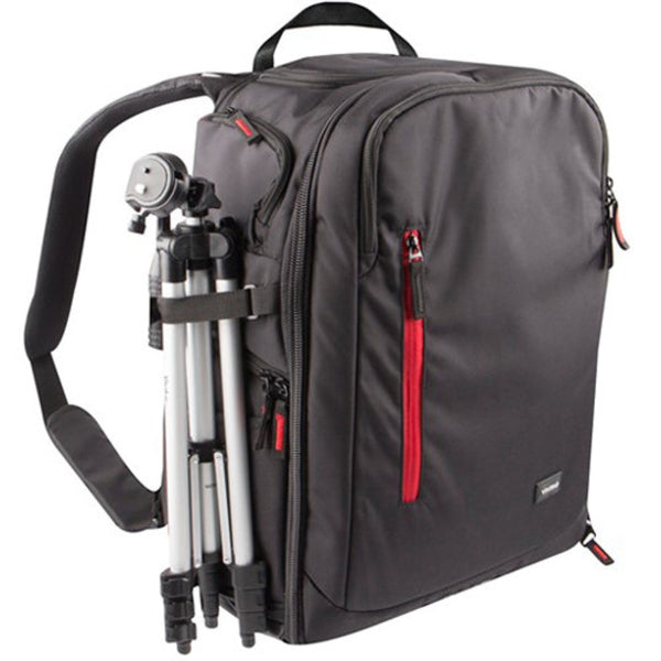 Vivitar DKS-42 Multi-Chamber DSLR Camera Backpack | Black