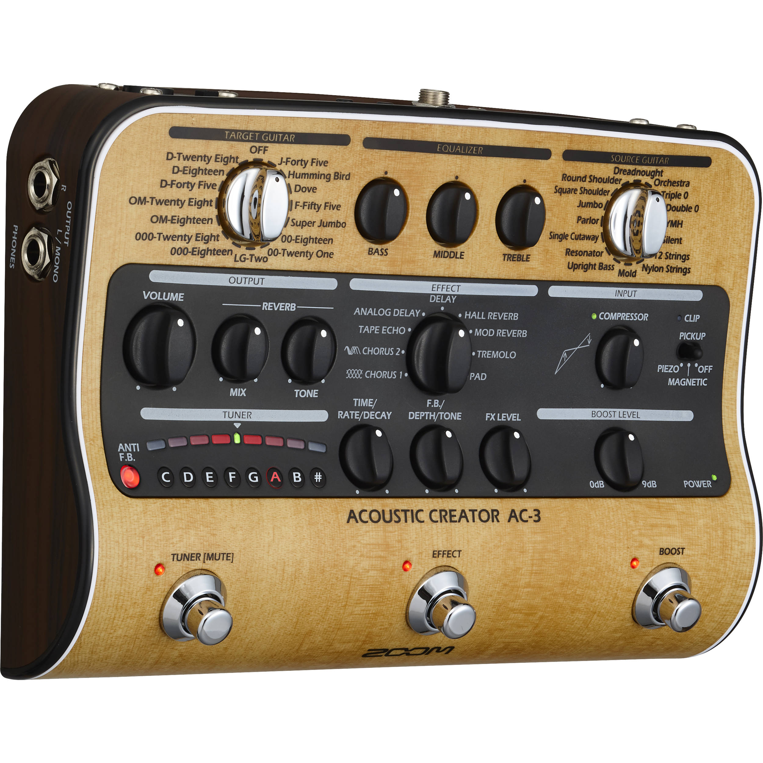 Zoom AC-3 Acoustic Creator Pedal