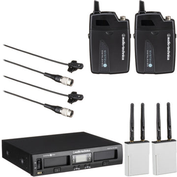 Audio-Technica ATW-1311/L System 10 PRO Dual-Channel Digital Wireless Omni Lavalier Microphone System | 2.4 GHz