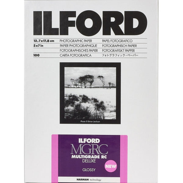 Ilford MULTIGRADE RC Deluxe Paper | Glossy, 5 x 7", 100 Sheets