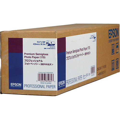 Epson Premium Semigloss Photo Paper 170 | 16.5" x 100' Roll