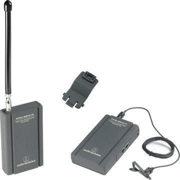 Audio-Technica Consumer PRO 88W-R35 Camera Mountable VHF Lavalier Wireless System | T24: 169.505 & 170.305 MHz