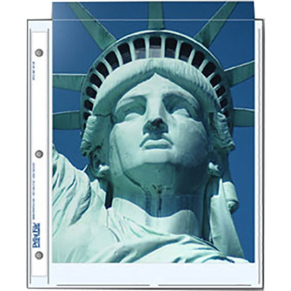 Print File Archival Storage Pages for Prints or Documents | 8.5 x 11", 2 Pockets - 25 Pack