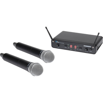 Samson Concert 288 Dual-Channel Wireless Handheld Microphone System with Q6 Capsules | Band H