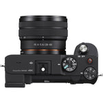 Sony Alpha a7C Mirrorless Digital Camera with 28-60mm Lens (Black) with 64GB Memory Card, Condenser Microphone, Extra Battery, Tripod, Camera Bag & Cleaning Kit