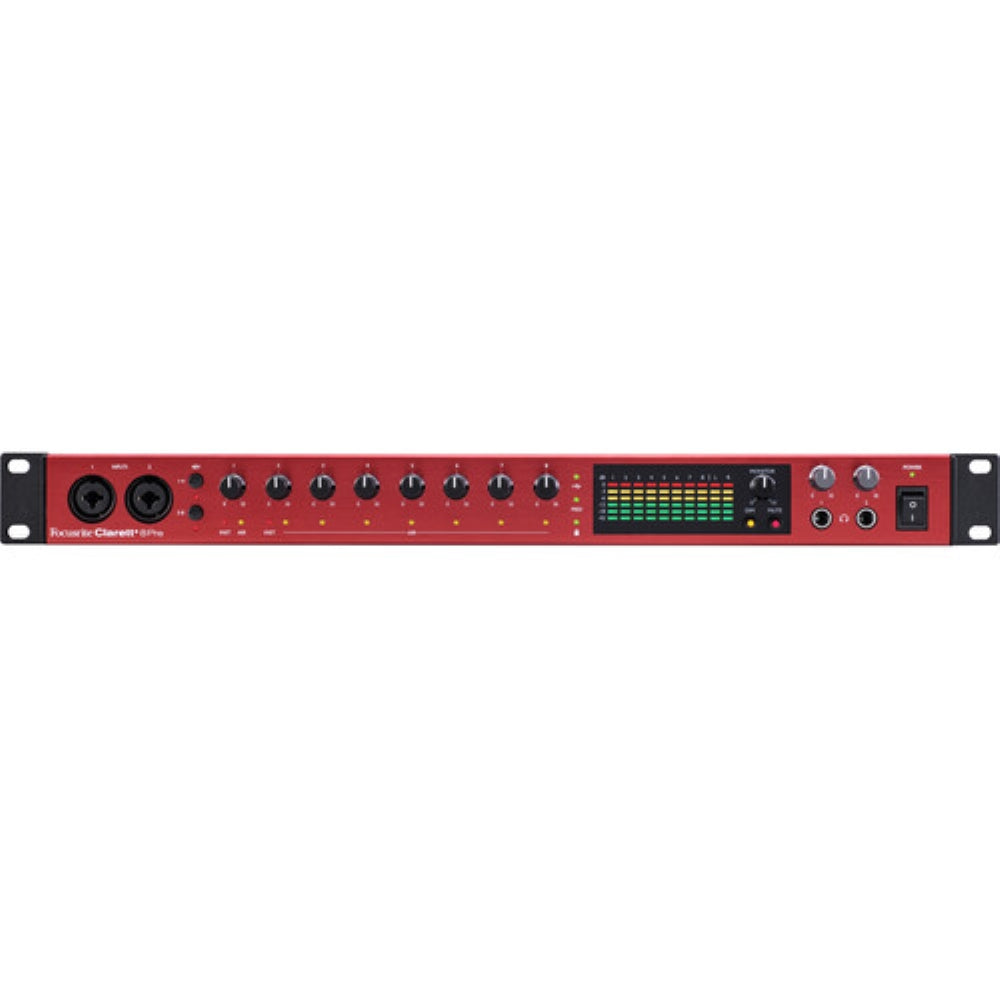 Focusrite Clarett+ 8Pre Rackmount 18x20 USB Type-C Audio/MIDI Interface