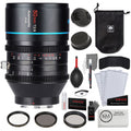 Sirui 50mm T2.9 Full Frame 1.6x Anamorphic Lens | Canon RF+ Starter Kit + 3-Piece Filter Set + Cleaning Cloth Bundle