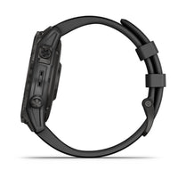 Garmin fenix 7 Sapphire Solar GPS Watch | Carbon Gray DLC Titanium with Black Band