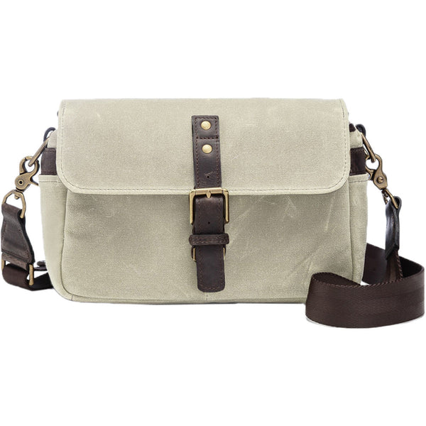 ONA The Bowery Camera Messenger Bag | Waxed Canvas, Oyster