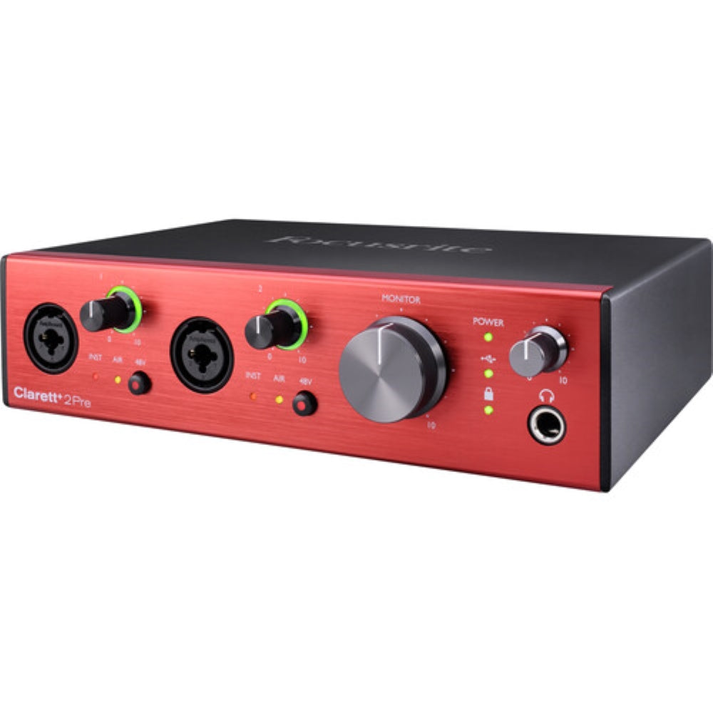 Focusrite Clarett+ 2Pre Desktop 10x4 USB Type-C Audio/MIDI Interface