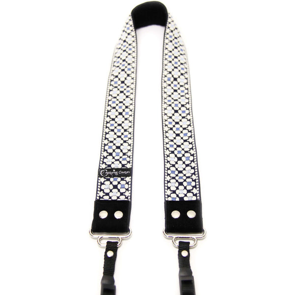 Capturing Couture Designer Collection 1.5" Camera Strap | Daisy Dot Blue