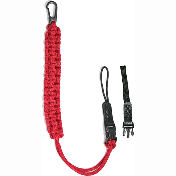 DSPTCH Camera Wrist Strap | Red with Black Stainless Steel Clip