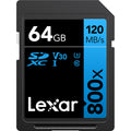 Lexar 64GB High-Performance 800x UHS-I SDXC Memory Card | BLUE Series