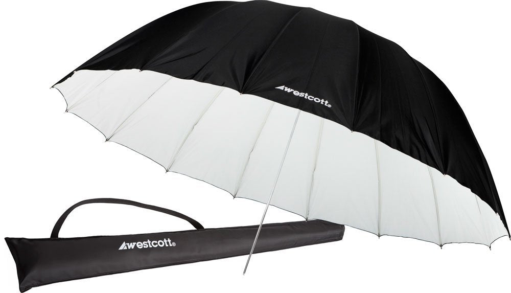 Westcott 7' Diffusion Parabolic Umbrella | White/Black