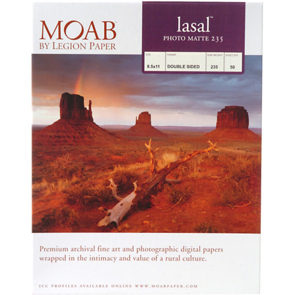 Moab Lasal Photo Matte 235 | 8.5 x 11", 50 Sheets