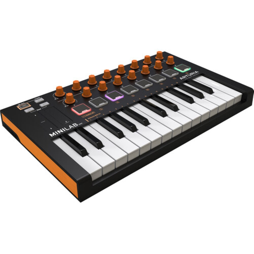 Arturia MiniLab MkII Portable USB-MIDI Controller | Orange