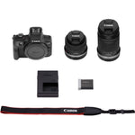 Canon EOS R100 Mirrorless Camera with 18-45mm and 55-210mm Lenses Kit